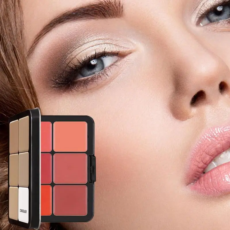 Concealer Palette 12-Color Blush And Palette Contour Palette Blush Contour Makeup Cream Contour Waterproof Face Palette Makeup