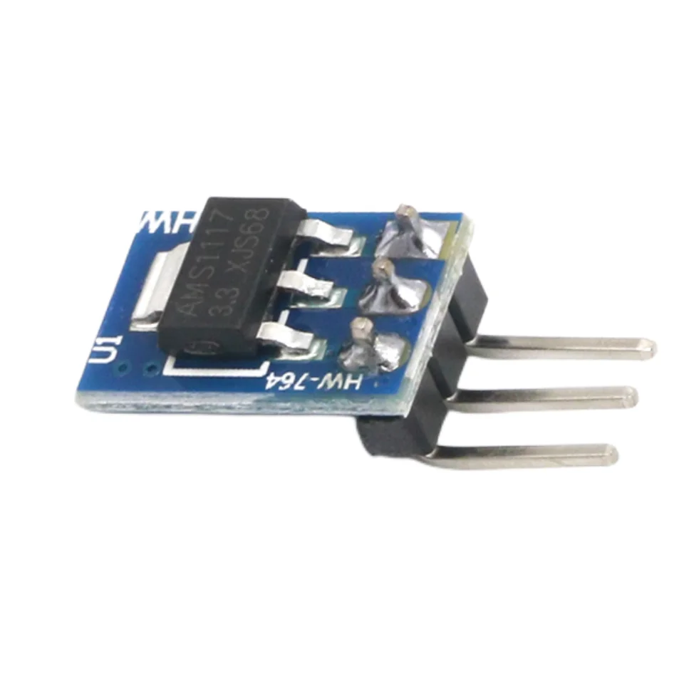 10pcs 5V To 3.3V DC-DC Step Down Power Supply Buck Module AMS1117 800MA Automatic Adjustable Boost Board Start Limit Voltage