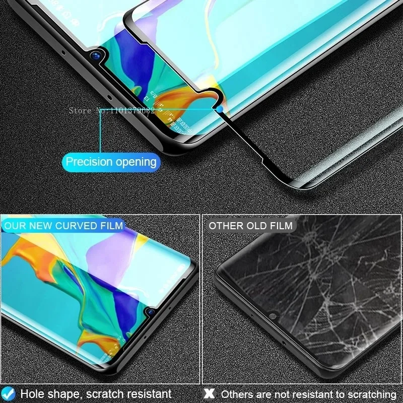 2Pcs Huawei Pura 70 Tempered Glass Huawei Mate 20 30 40 50 60 P60 P50 P30 P20 Pro+ Lite Full Coverage Screen Protector