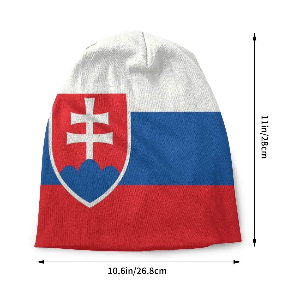 Custom Unisex Winter Warm Bonnet Femme Knit Hats Fashion Flag Of Slovakia Beanie Cap Slovak Republic Beanies Caps For Men Women