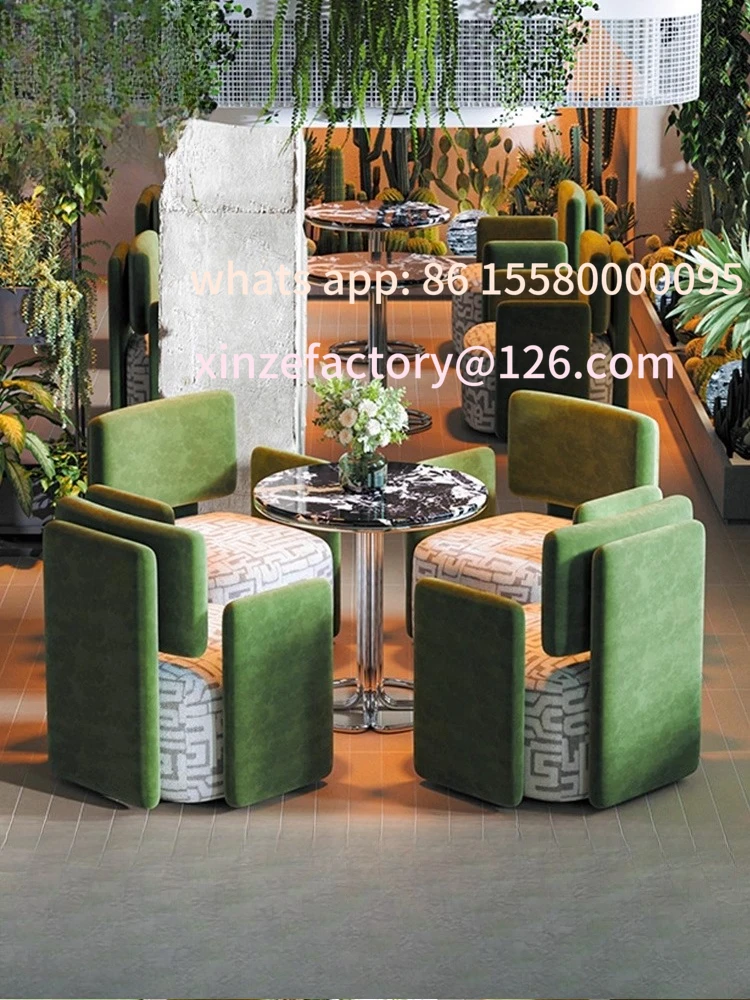 

Customizable retro style bar clear music dining table and chair combination