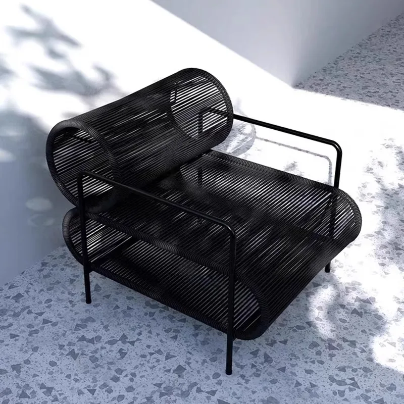 

Outdoor rattan sofa chair single coffee table table and chairs outdoor sun protection sun protection leisure garden courtyard co