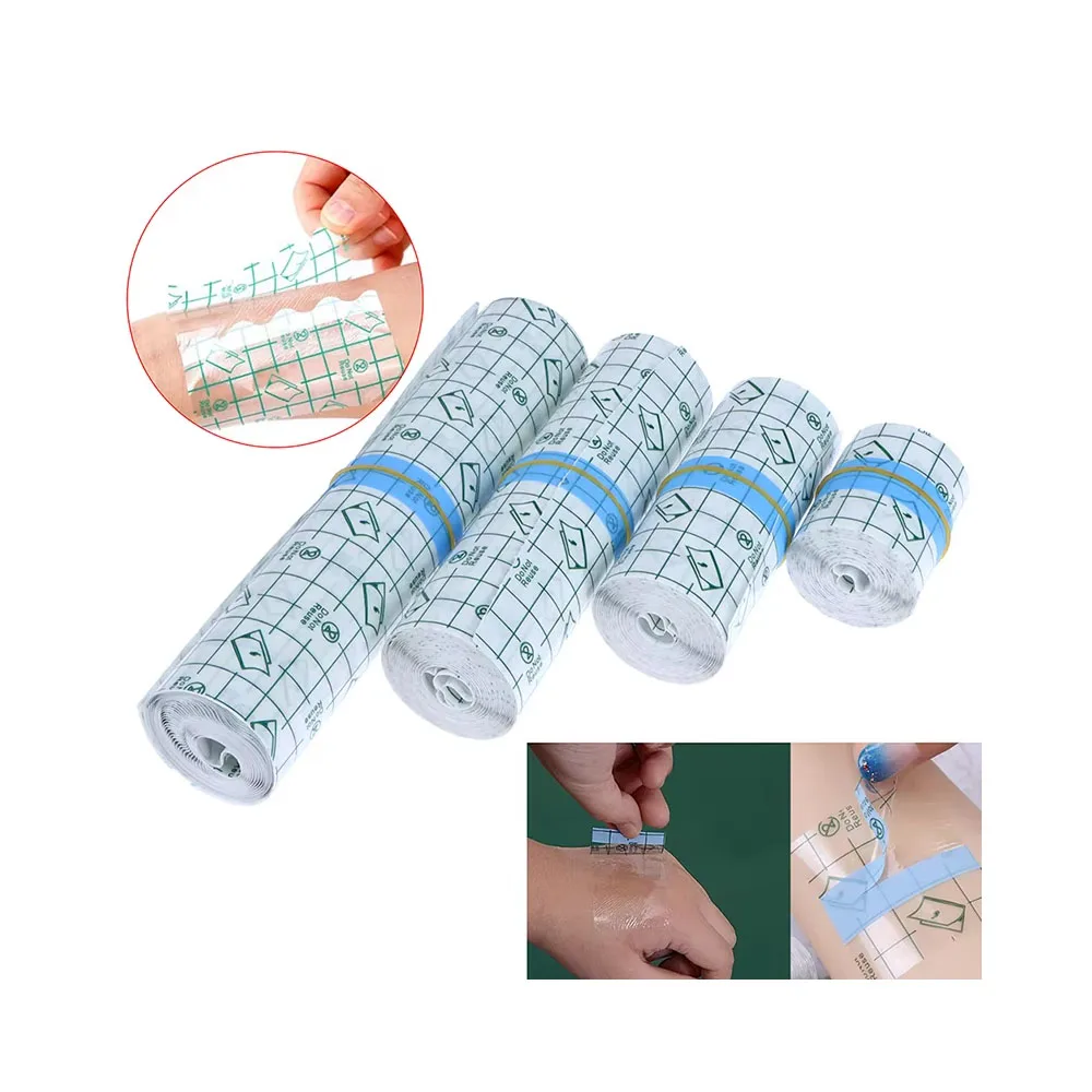 Audersigt 1 Roll Waterproof Tattoo Film PU Tape Aftercare Protective Tattoo Adhesive Repairing Bandages Tattoo Accessories