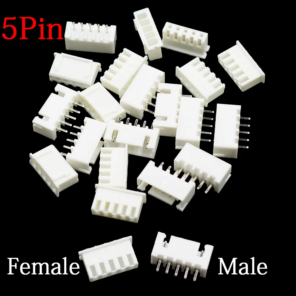 100Pcs JST XH2.54 2/3/4/5 Pin Terminals Plastic Shell Male Plug + Female Socket Wire Connector XH 2.54 2P 3P 4P 5P image 5