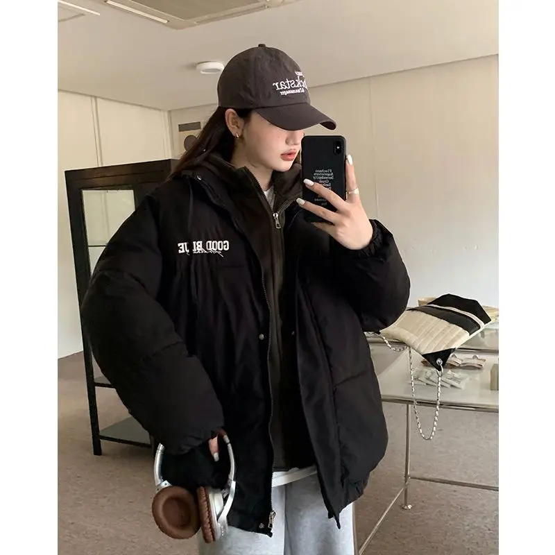 

Parkas Womens Femme Winter Polyester Wadding Sided Snap-Button Stand-Collar Extended High-Grade Office Formal Lady’S Business OL