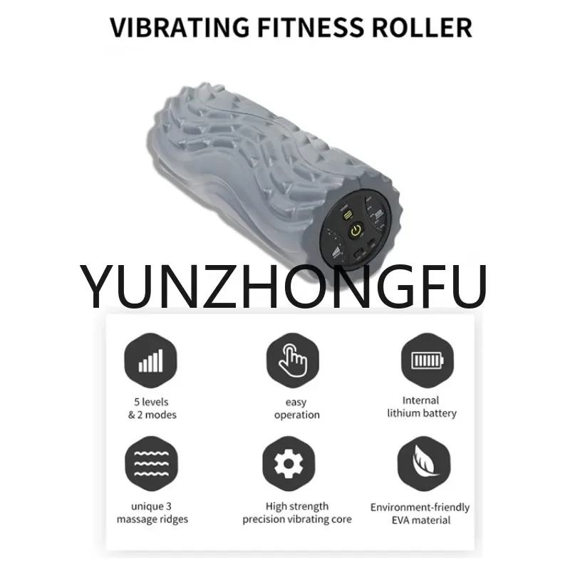 Gym Fitness Equipment Level 5 Led Yoga Eva Vibration Foam Roller