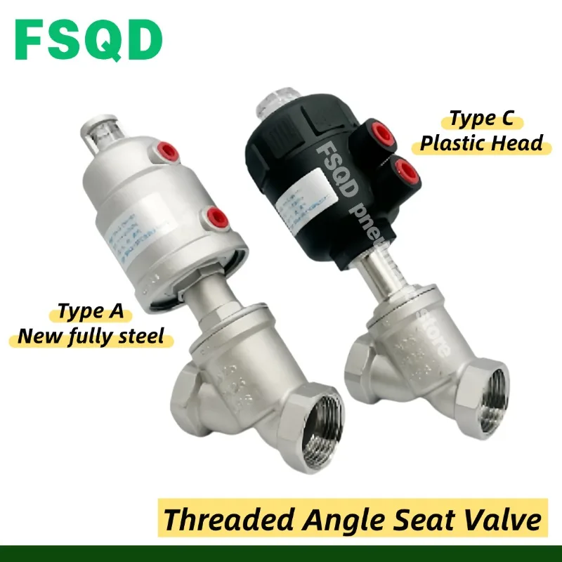 

1pc High-temperature Steam Pneumatic Threaded Angle Seat Valve DN15 DN20 DN25 DN32 DN40 DN50 DN65 DN80 DN100