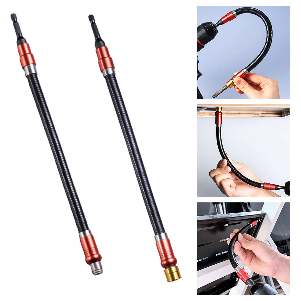 

Bendable Drill Extension Flexible Drill Bit 326mm Total Length Corrosion-Resistant Shaft Kink-Resistant Steel Core