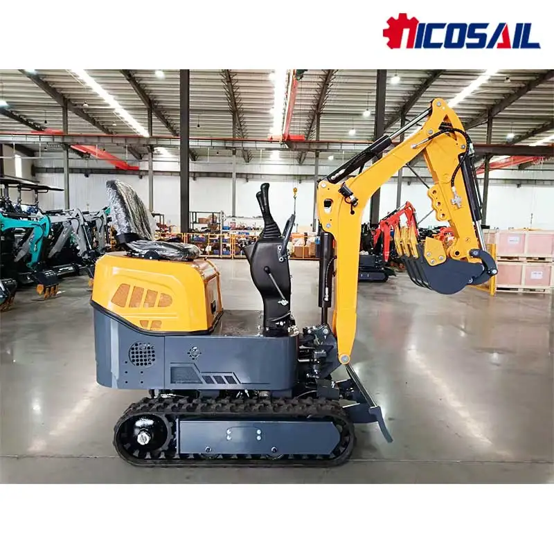 Urban Infrastructure 1.2t Mini Excavator OKW12– Compact Size for Sidewalk Repair, Curb Replacement & City Park Maintenance