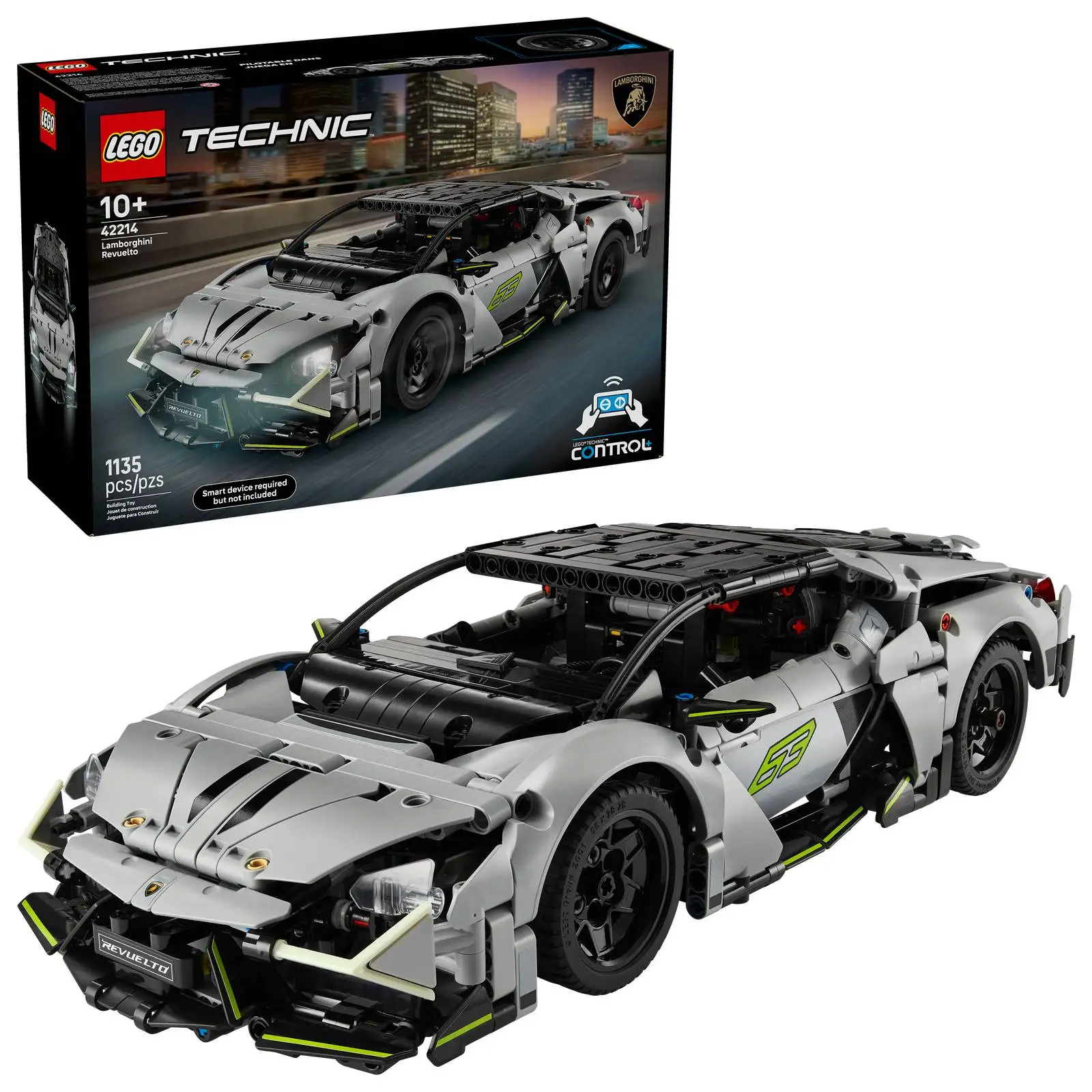 

LEGO ® Technic STEM Lamborghini Revuelto супер спортивный автомобиль, строительная игрушка 42214 для мальчиков и девочек в возрасте 10 лет, подарок на день рождения, Рождество