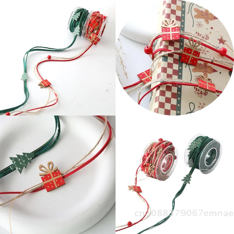 

Gold Christmas Decoration Ribbon Festive Holiday Party Decor DIY Ornaments Accessories