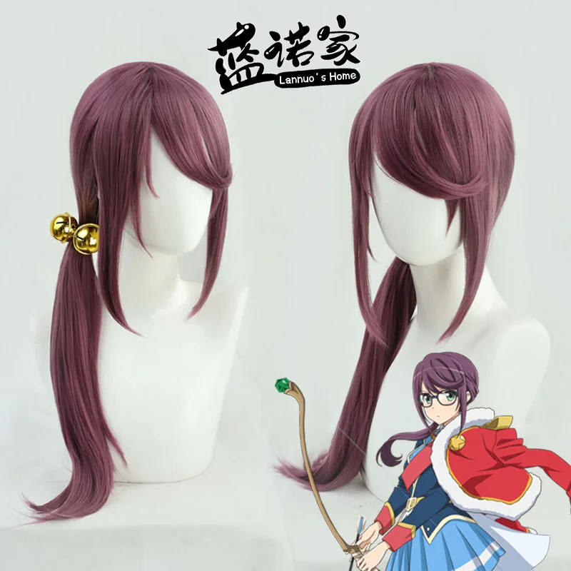 

Revue Starlight Hoshimi Junna Cosplay Wig Bells Props Hair Net Anime Role Play Uniform Accessory Halloween Christmas Carnival