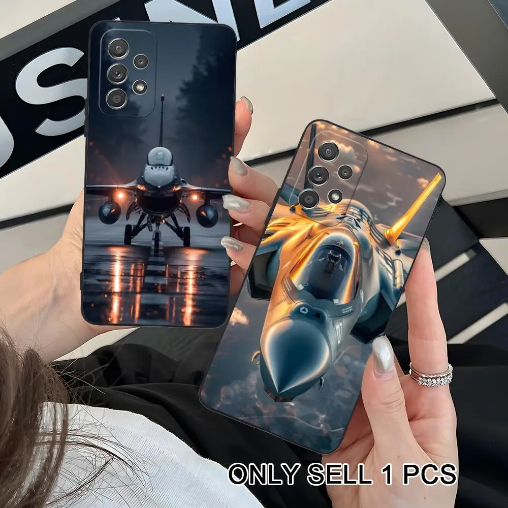AirForce Plane Phone Case for Samsung Galaxy A26 25 24 23 22 21 17 16 15 14 13 12 11 5G Soft TPU Shockproof Cover
