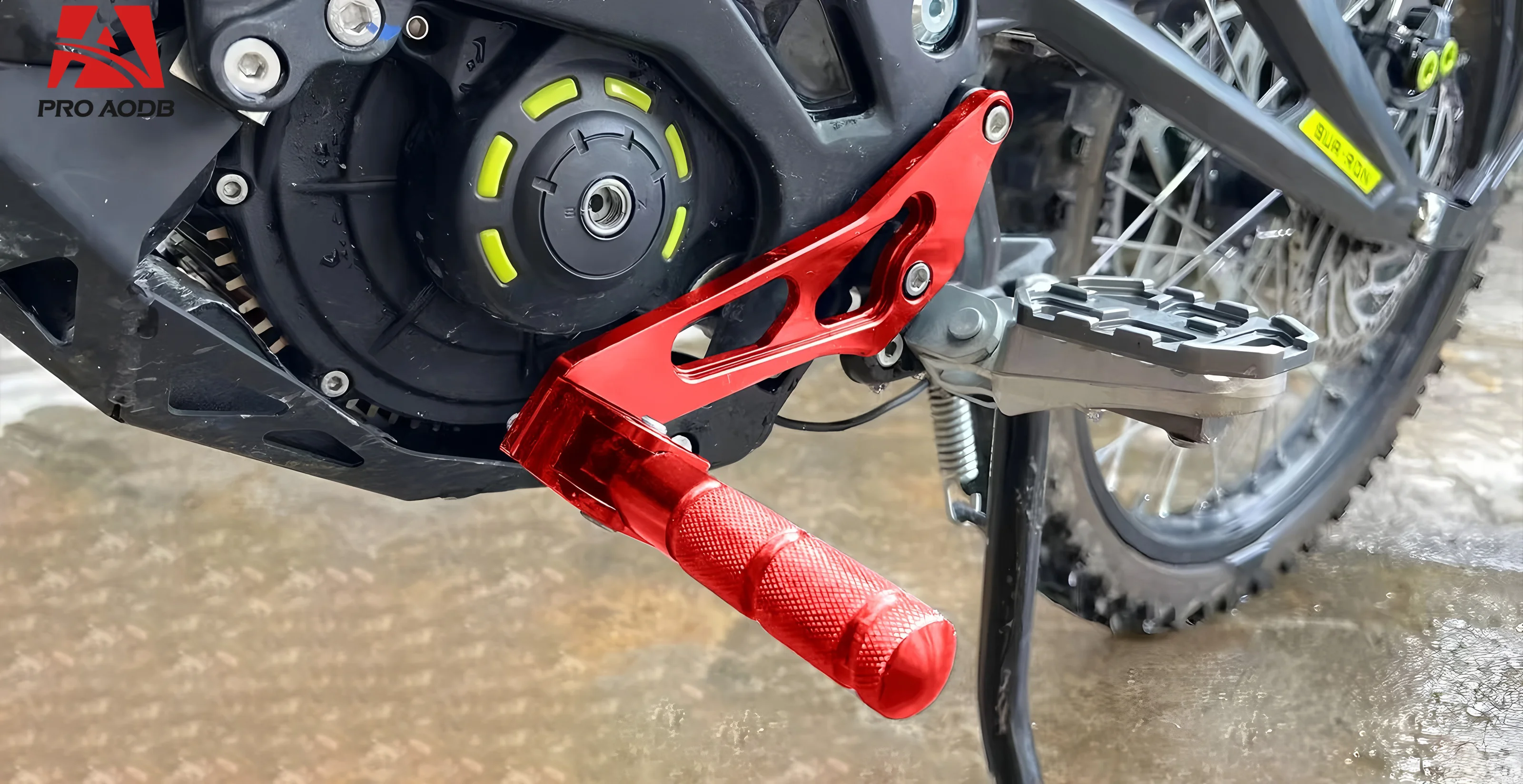 CNC Rear Passenger Foot Peg Rests Pedal Bracket For Sur‑Ron Light Bee X S Segway X160 X260 Electric Dirt Bike