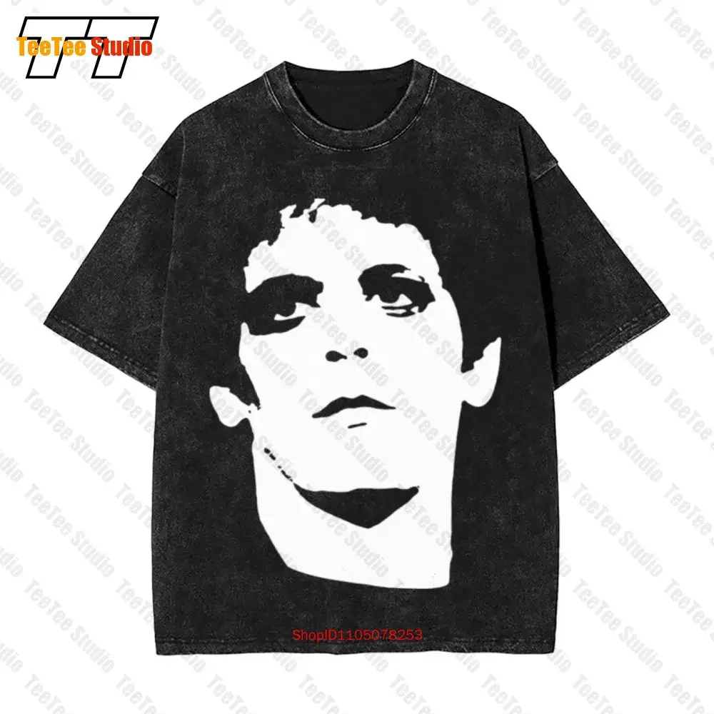 Shirt Gym Men Lou Reed Rock Punk Rip Vintage Oversized T-Shirt 5S7B