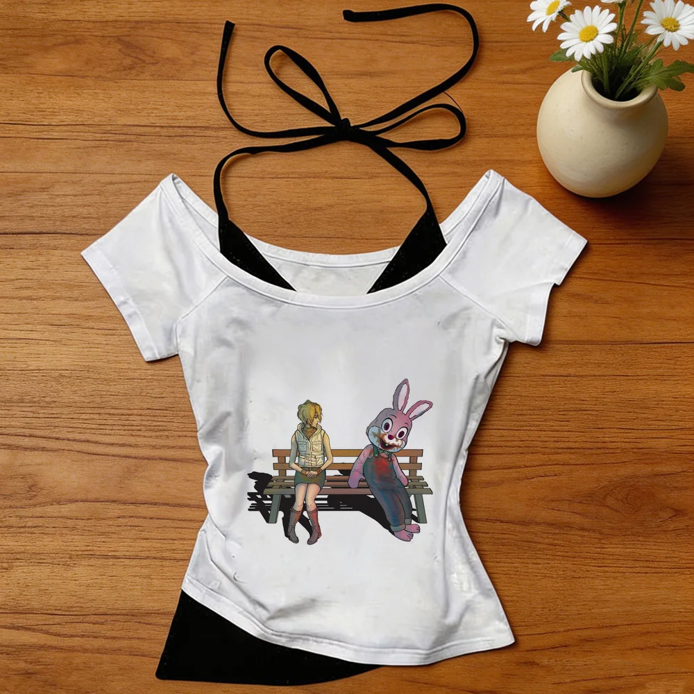 Silent Hill cropped top shoujo baddie cute jojifuku tshirt kawaii party gothic japanese manga