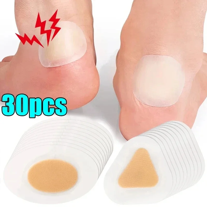 10-50PCS Gel Shoes Stickers Soft Hydrocolloid Pads Relief Pain Blisters Bunions Corns Calluses Friction Pressure Heel Pain Patch