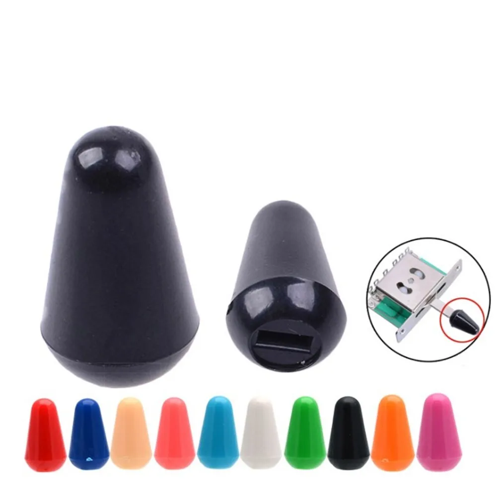Plastic Experience Versatility with 2 PCS 3/5 Way Toggle Switch Tips in Assorted Colors for SQ ST Electric Guitars