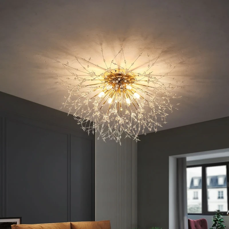 Nordic Led Crystal Chandeliers Ceiling Lamp for Living Room Bedroom Home Decoration Pendant Lights Led Hanglamp Woonkamer 천장조명등