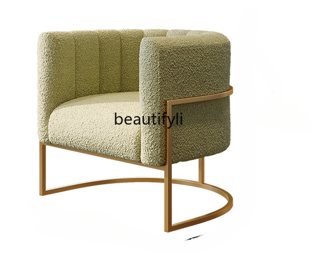 

Cream Style Beauty Salon Clothing Store Reception Meeting Negotiation Table and Chair Combination Nordic Wedding Shop Seat