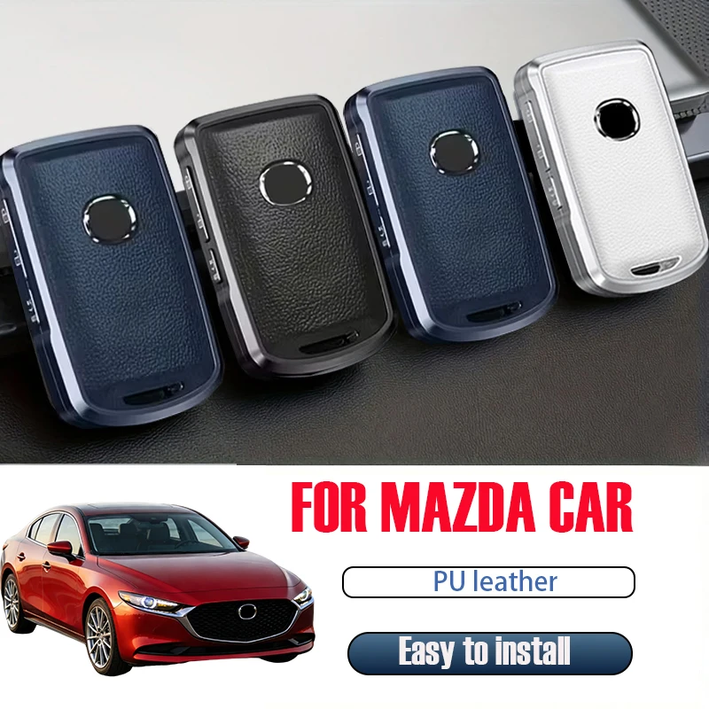 

Suitable for Mazda 3 6 Cx30 MX30 Cx9 Cx5 x5 Cx8 MX5 SS30 metal leather car remote key box