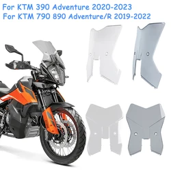 Motorcycle Front Windshield Windscreen For KTM 390 Adventure 2020 2021 2022 2023 Accessories Air Wind Deflector Screen Shield