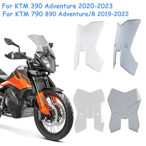 Parabrisas delantero de motocicleta para KTM 390 Adventure 2020 2021 2022 2023, accesorios, protector de pantalla Deflector de aire y viento
