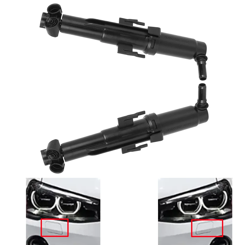 

1pc front headlight washer nozzle 61677357001，61677357002 ，61-67-7-357-001，61-67-7-357-002 fit for BMW 2015 2016 2017 BMW X3 F25