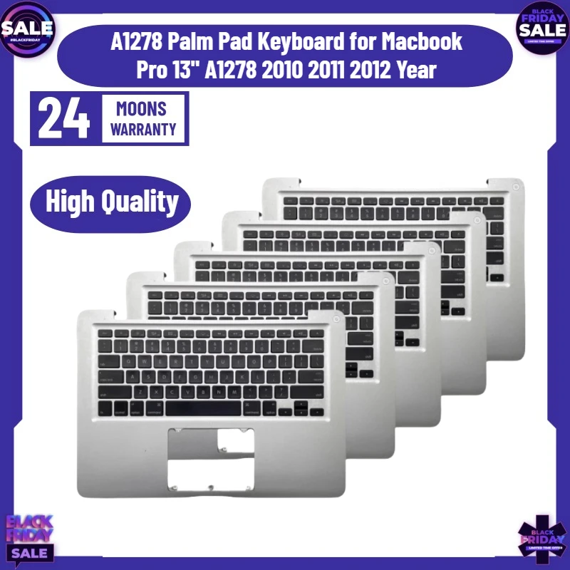 

95% New A1278 Palm Pad Keyboard for Macbook Pro 13" A1278 2010 2011 2012 Year
