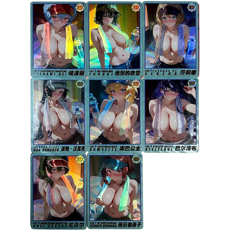 One Piece Collectible Cards Boy Games Toys Table Games Birthday Gifts DIY Anime Rem Boa Hancock Boa Premium Flash Card 32PC