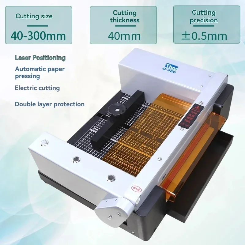 A4 Fully Automatic Heavy-Duty Cutter for Thick Stacks，Sticker Creasing and Photo Cutting Machine