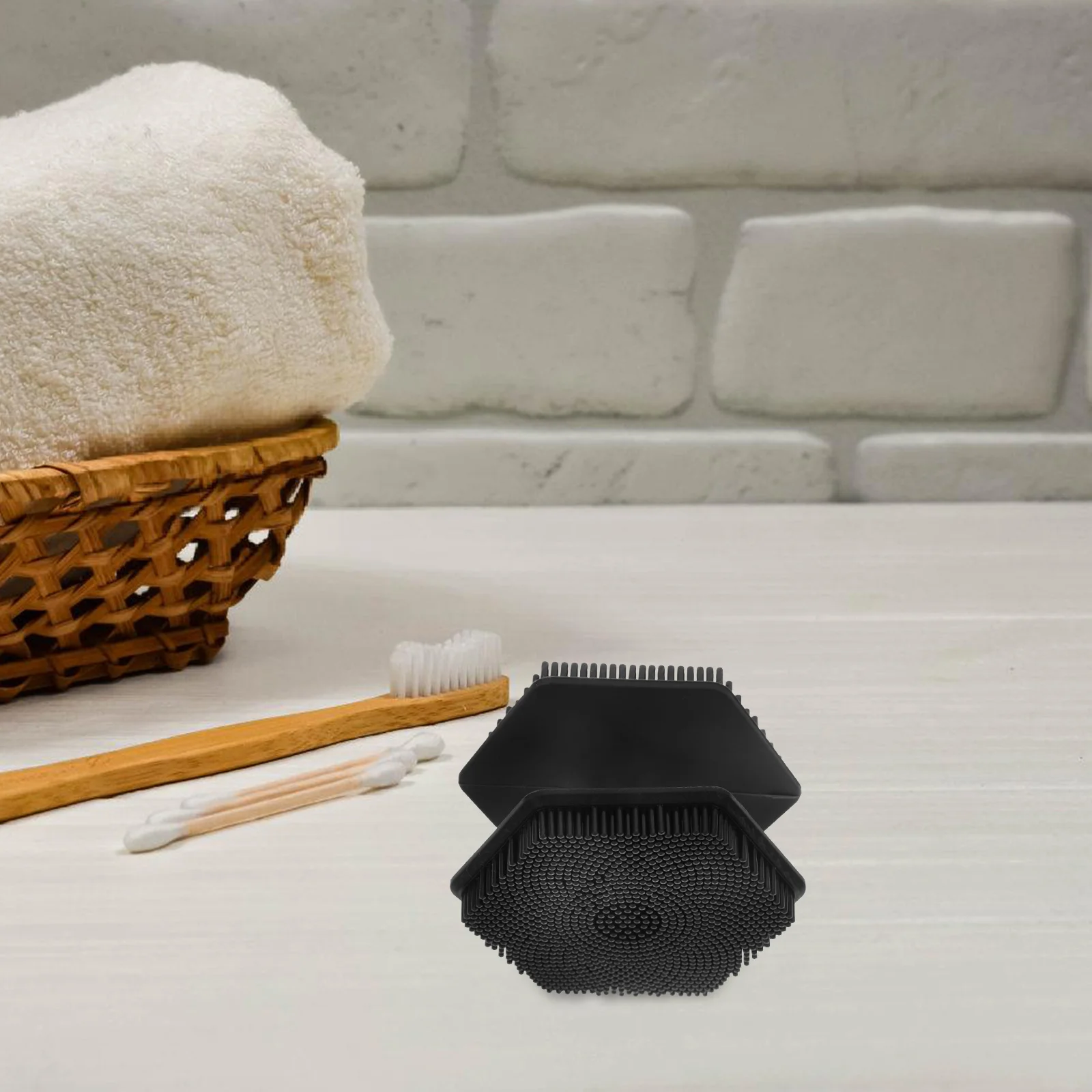 

Silicone Face Wash Brush Double Sided Facial Cleansing Scrubber Exfoliating Blackhead Face Brush