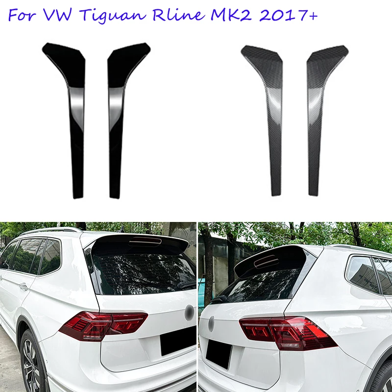 

Car Rear Window Side Spoiler Canard Canards Splitter Stickers For VW Tiguan Rline MK2 2017 2018 2019 2020 2021 2022 2023