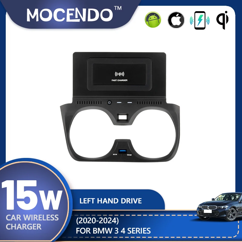 

For BMW G20 G21 G22 G28 3 4 Series 2019-2022 Wireless Car Charger Universal Fit for Xiaomi iPhone - Car Phone Accessories Tool