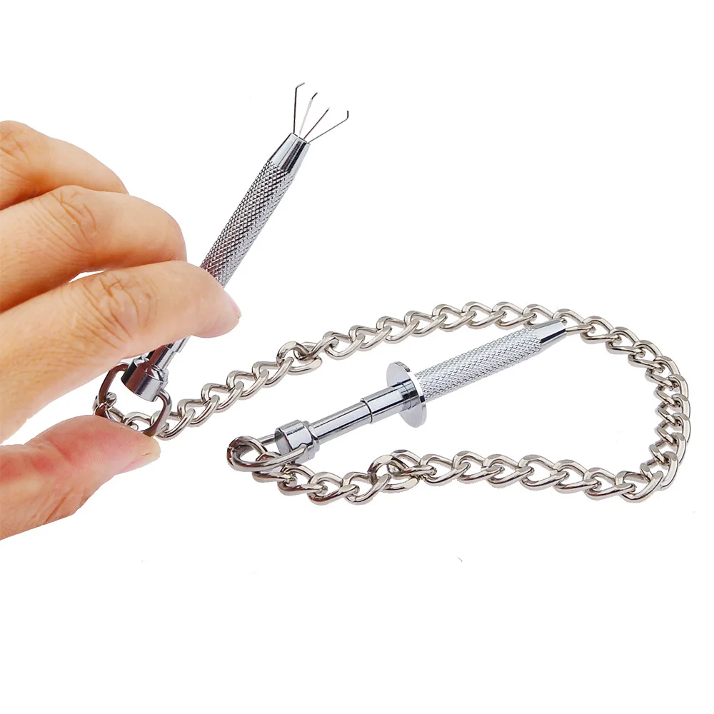 Grampos de leite mamilo de aço inoxidável com corrente metálica BDSM Bondage, brinquedos sexuais para casais, clipe de lábios mamários, escravos