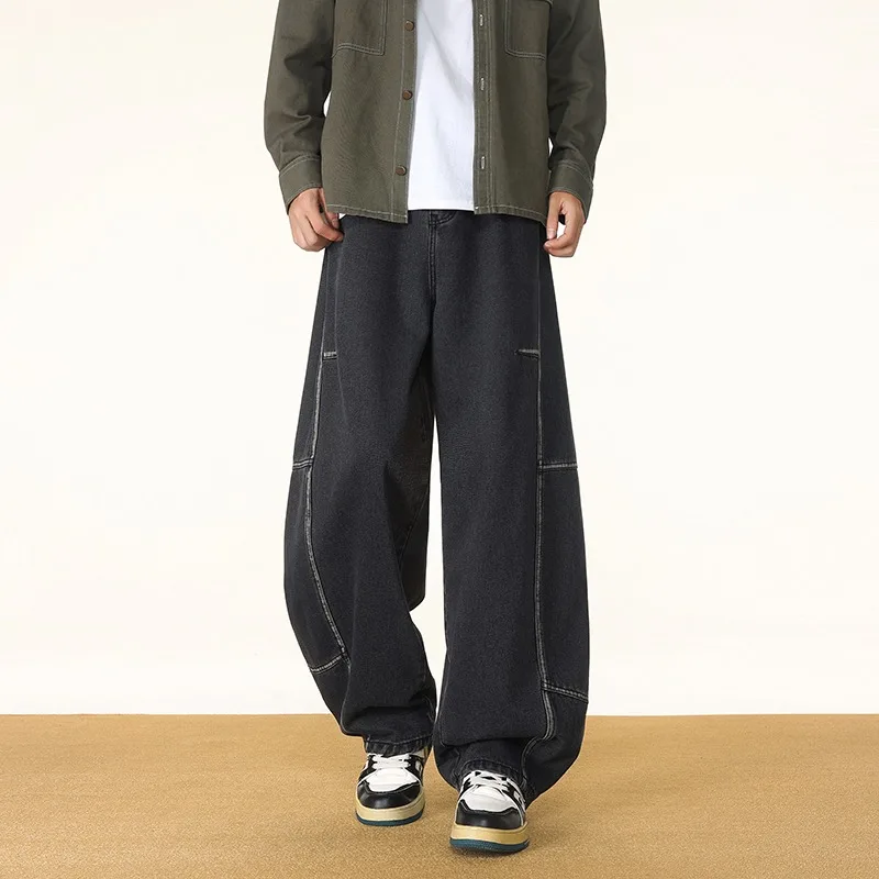 Men s Straight Loose Casual Jeans Classic Denim Pants For Spring Autumn Fashion Man Pants
