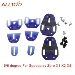 Bicycle Road bike Pedal Lock splint 3-hole lock shoe buckle 5/6 degree For Speedplay Zero Pave/Ultra Light Action X1 X2 X5