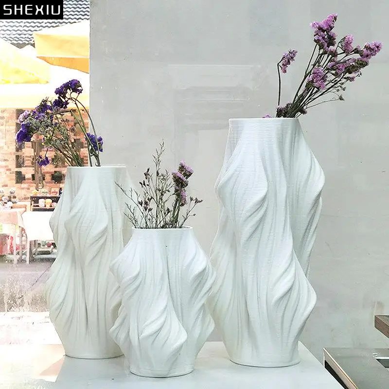 

Ceramic Vase Desk Decoration Artificial Flowers Decorative Flower Arrangement Room Aesthetics Decor Floral Vases