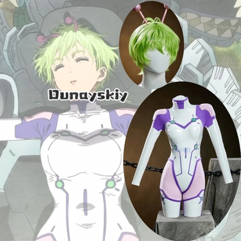 Disfraz de Cosplay Vamola Bamora, Anime Dandadan, Body para Mujer, Vestido Lindo de Alien, Cosplay de Talla Grande, Traje para Fiesta de Halloween y Cómic