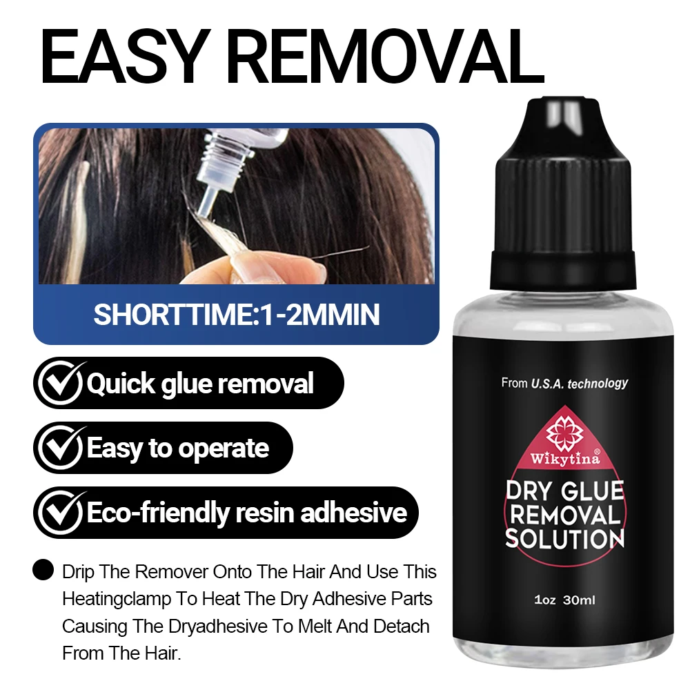 Kit profissional de extensão de cabelo com luz UV com cola UV e máquina removedora - Conjunto completo de ferramentas para estilo e cabeleireiro em salão de beleza