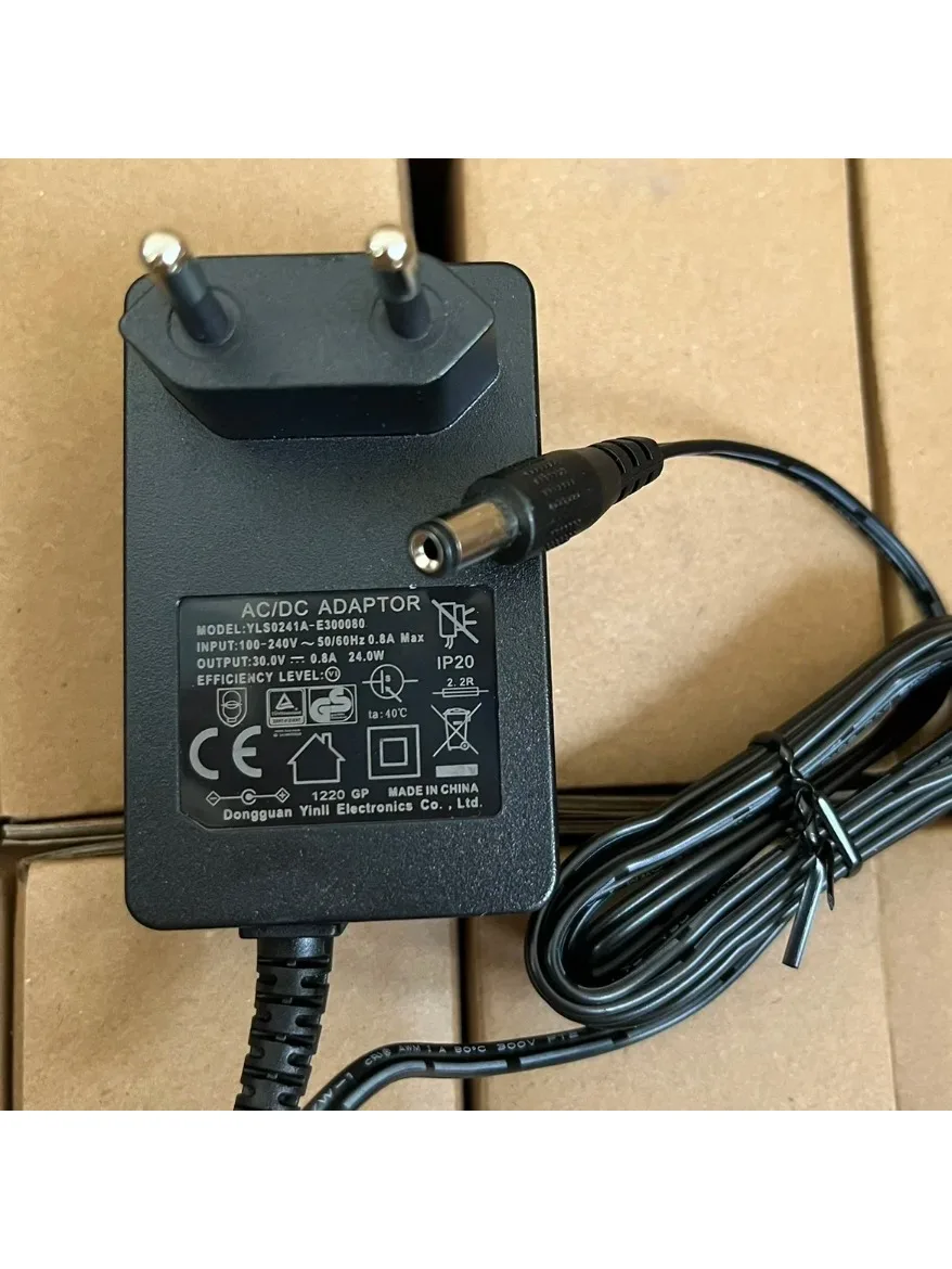 YLS0241A-E30080 30V 0.8A 800mA adaptateur secteur aspirateur balayeuse chargeur