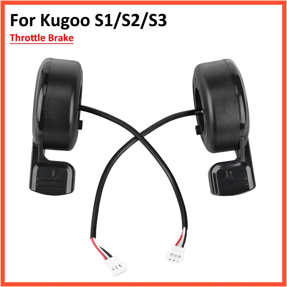 Kugoo s1 s2およびs3電動スクーター用の親指スロットルブレーキ、アクセラレータールセンサーブースター、交換部品