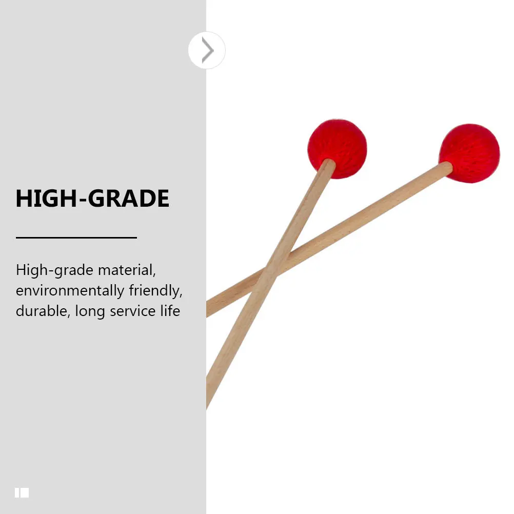 

2 Pcs High-grade Xylophone Hammers Sticks Exquisite Craftsmanship Mallets Marimba