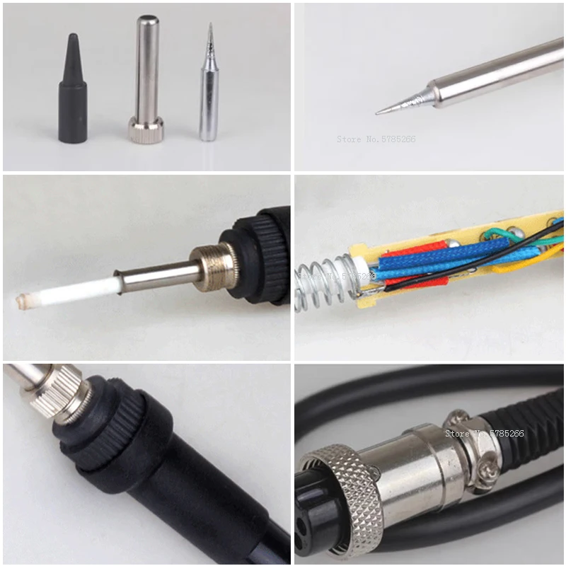 NT 936 Las listrik หัวจับเหล็กร้อนบัดกรี60W 24V เครื่องเชื่อมเครื่องเชื่อมเหล็กสถานีร้อนเครื่องมือซ่อมแซม