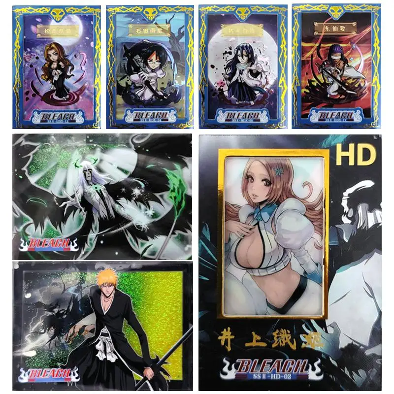 Anime HDX HD series BLEACH Kurosaki Ichigo Kuchiki Rukia Ulquiorra cifer Matsumoto Rangiku collection card Board game card