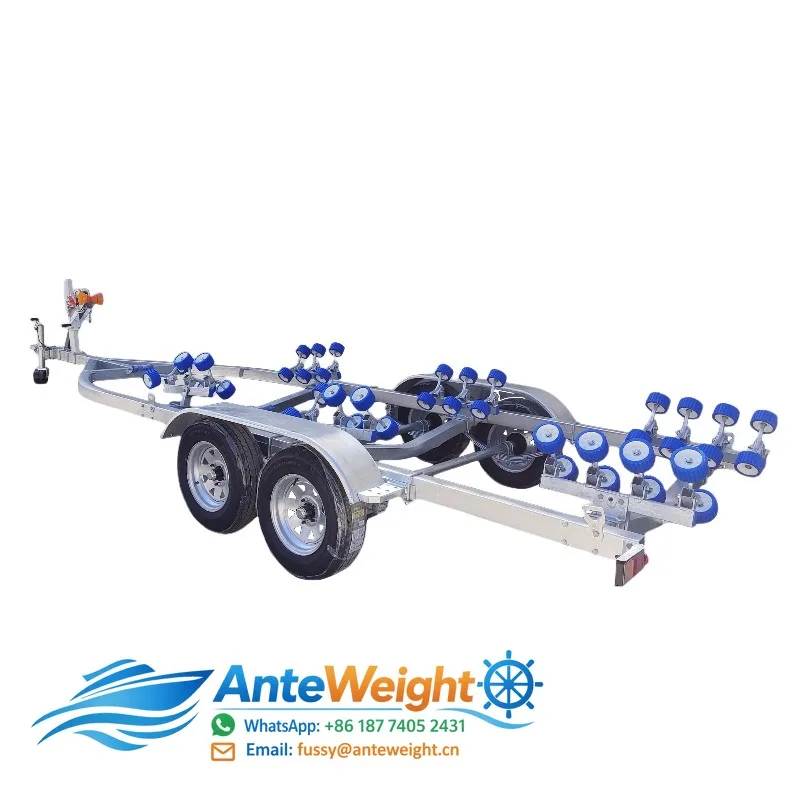 Adjustable Bed Hot Dip Galvanized Boat Trailer with Brakes