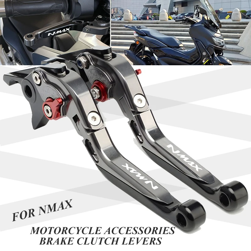 For NMAX125 NMAX150 NMAX155 V1 V2 V3 2015-2023 Motorcycle Clutch Lever Brake Lever Set Adjustable Folding Handle Levers