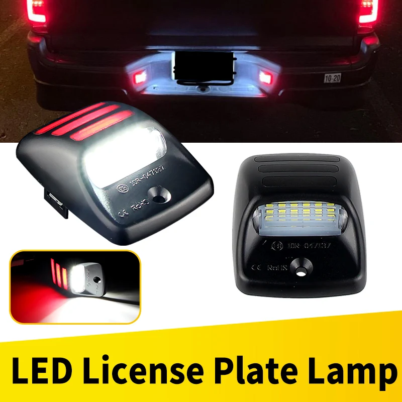 2 Piezas para Toyota Tacoma 2005-2015 Tundra 2000-2013, Repuestos de Auto, Luces LED para Matrícula, Ensamblaje de Lámparas, Accesorios de Repuesto