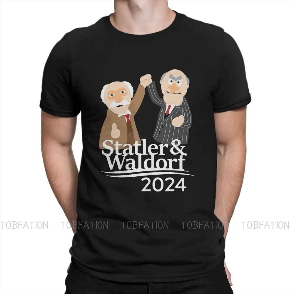 Statler And Waldorf 2024 Tshirt Classic Graphic Men\'s Tshirts Tops Loose Cotton O-Neck T Shirt