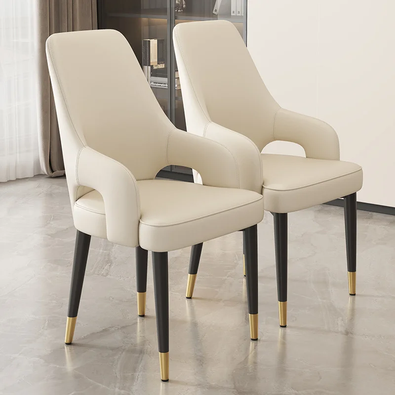 

Modern Minimalist Dining Chairs with Leather Armrests Specific for Hotel Home Furniture for Bar & Residential Use Dinning Chair